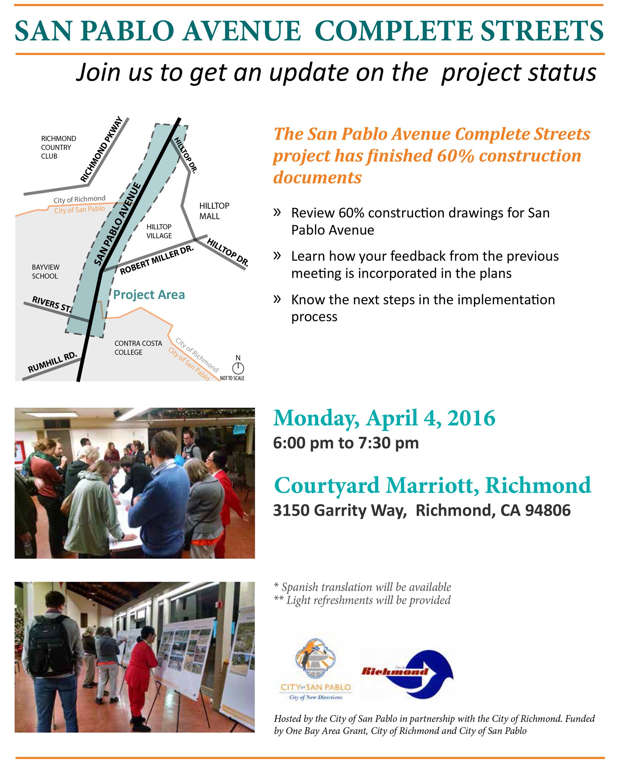 San Pablo Ave Complete Street Community Meeting english