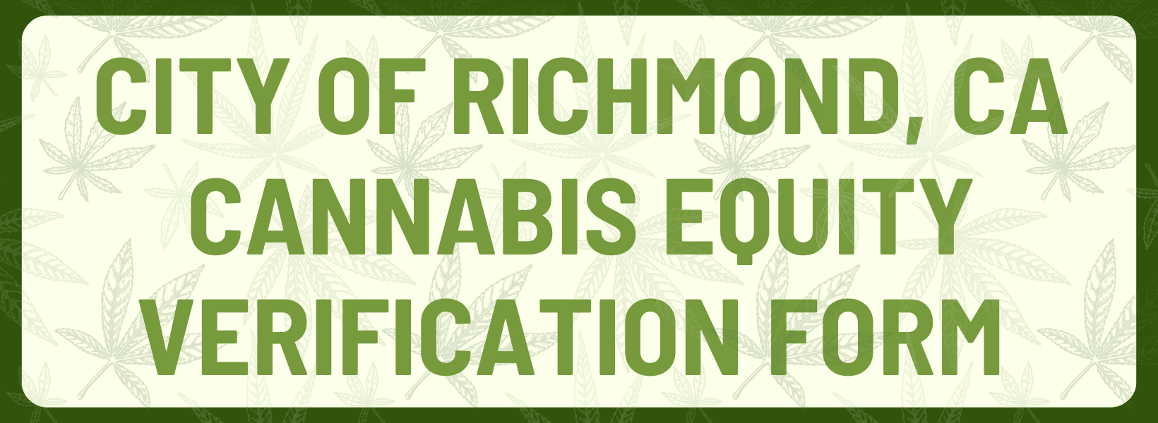 Cannabis Equity Verification Form