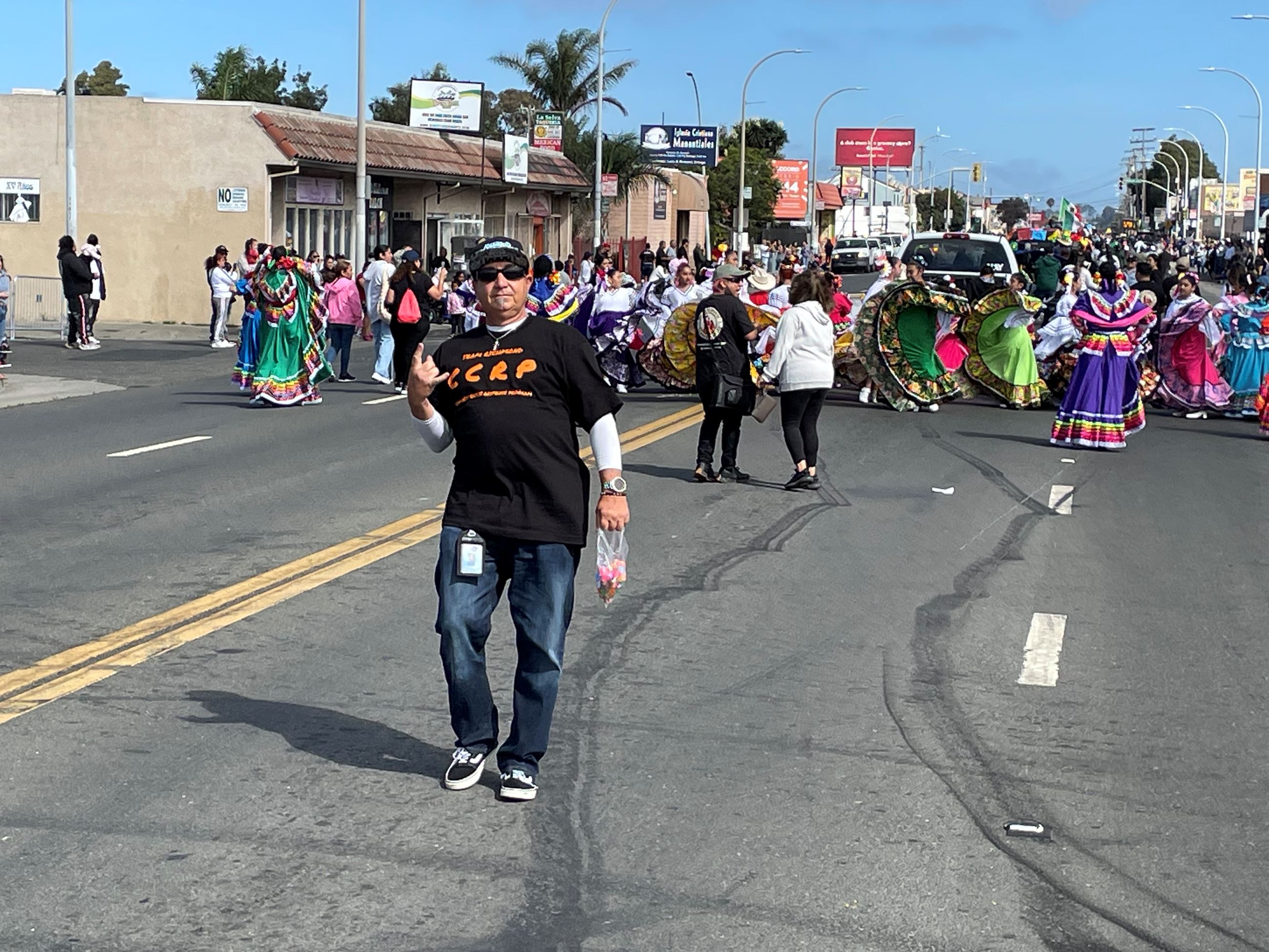 CCRP Program Director Marching in Cinco De Mayo Parade