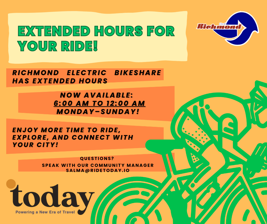 Hours Extended Electric Bikeshare Program