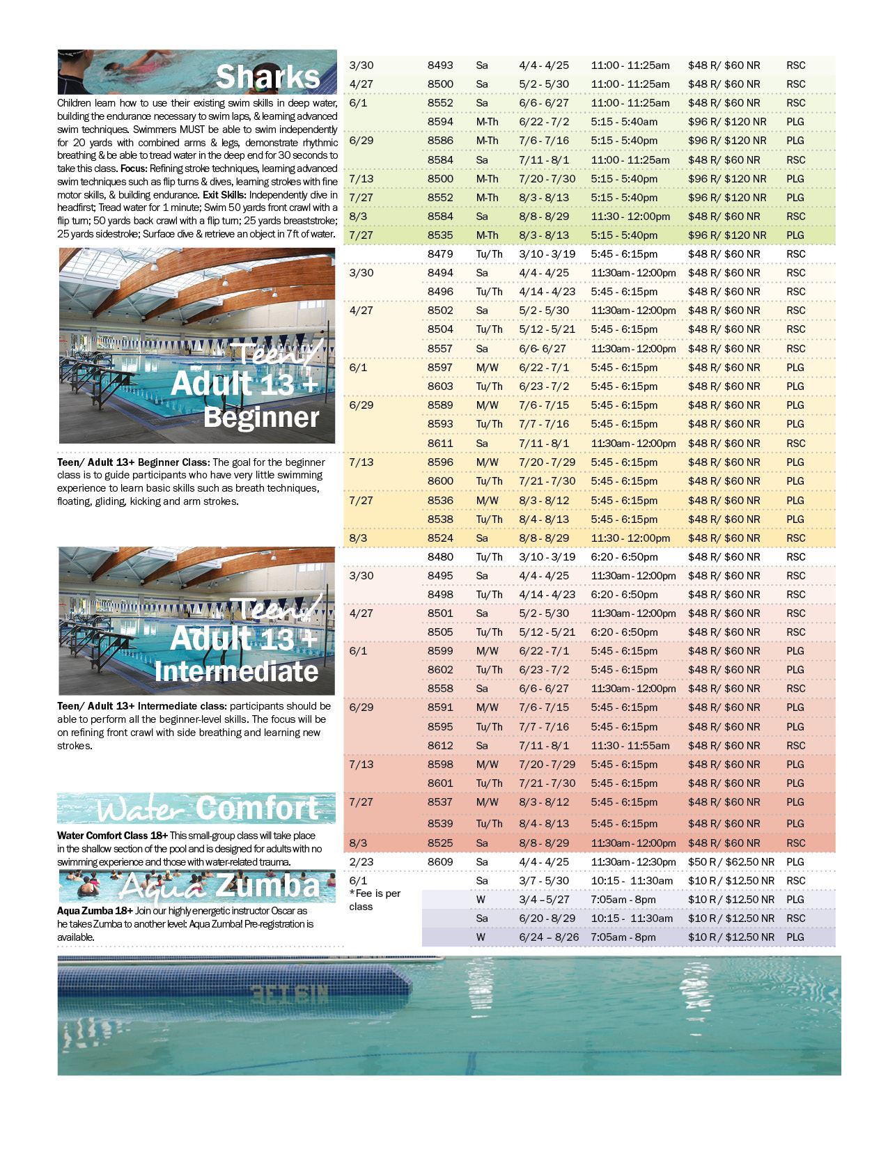 Aquatics swimming lessons - Page 3