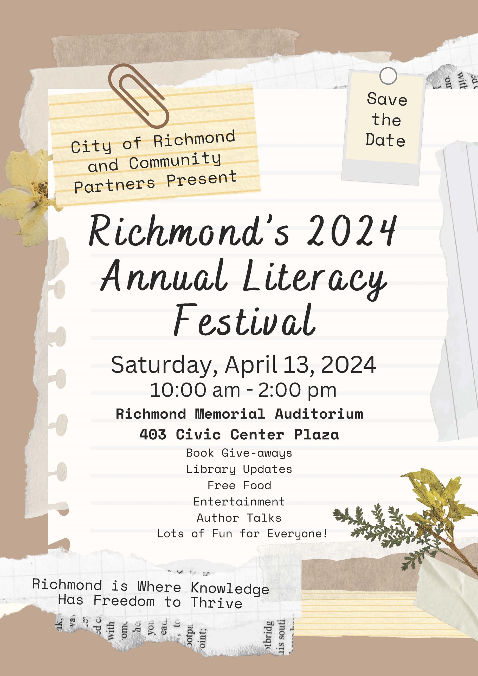 2024 Literacy Festival Flyer