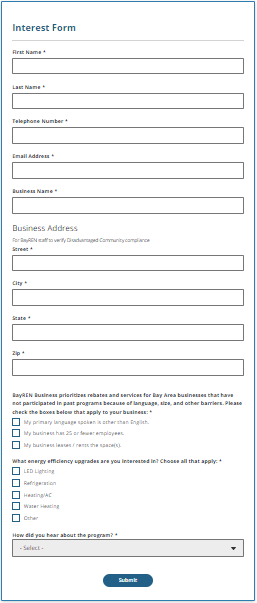Bayren business interest form
