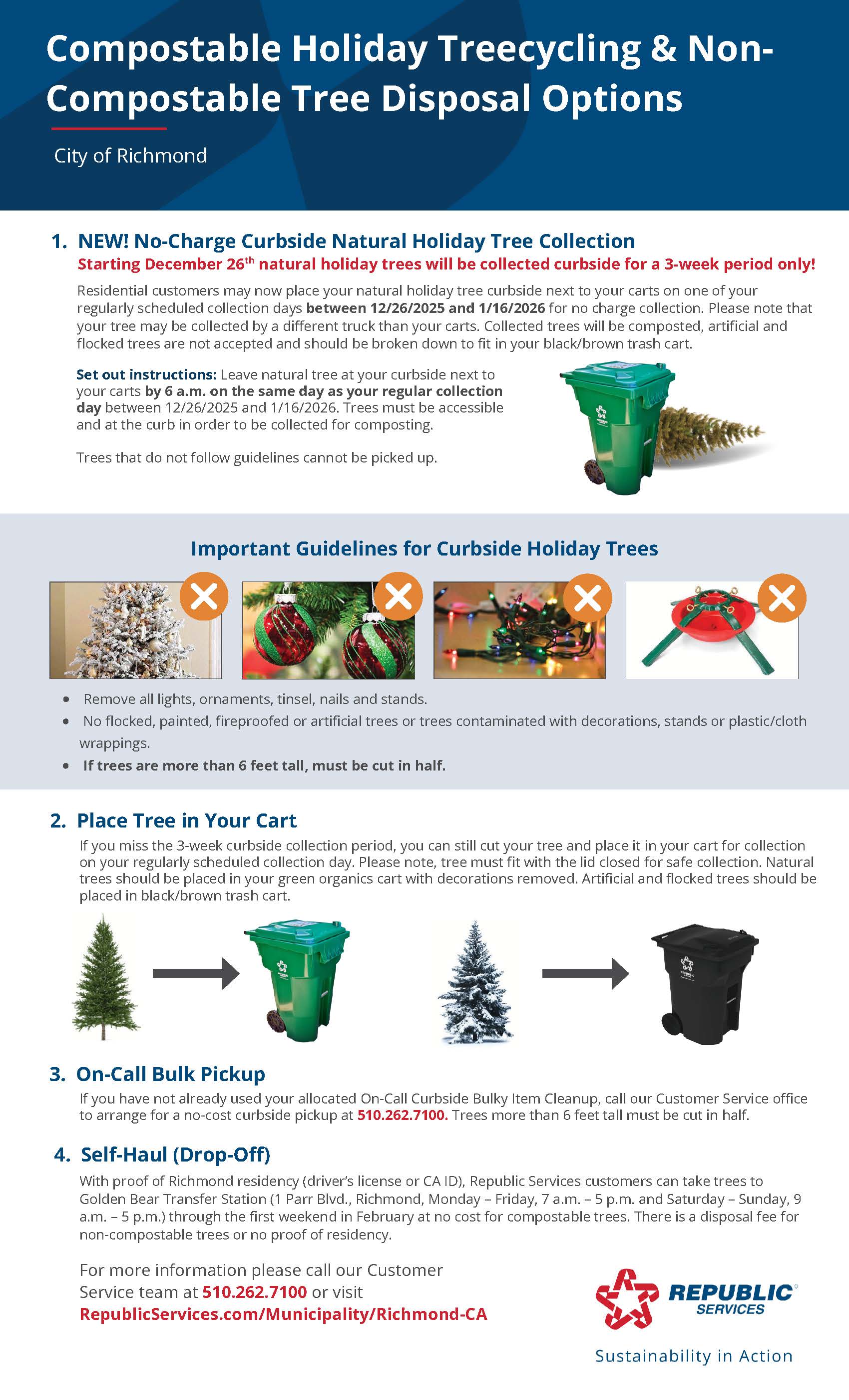 Richmond 2025 Holiday Tree Disposal Options English