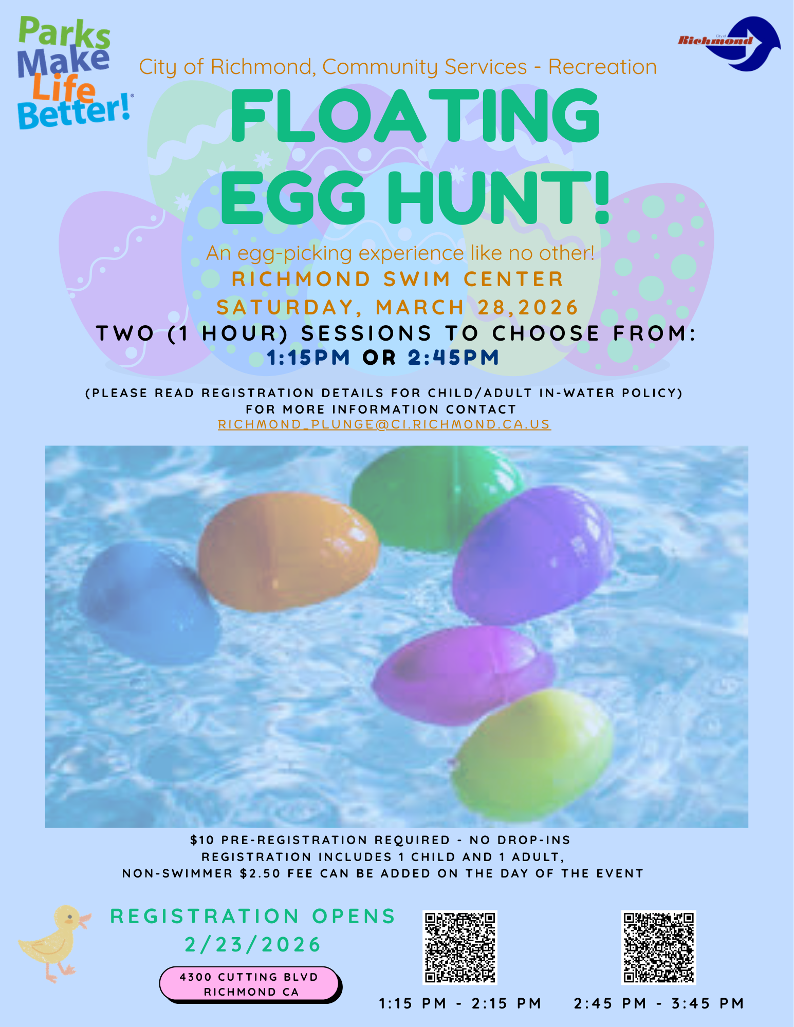 Teal and Yellow Eggs Easter Flyer