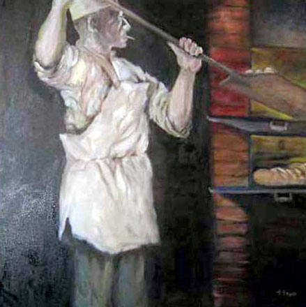 Canvas Photo of a French Baker