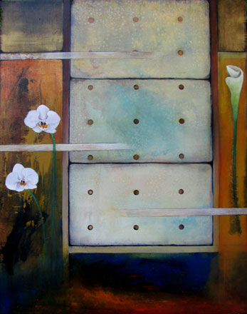 Canvas Picture of A Colored Gate