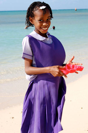 Colorful Photo of A Girl On the Beach